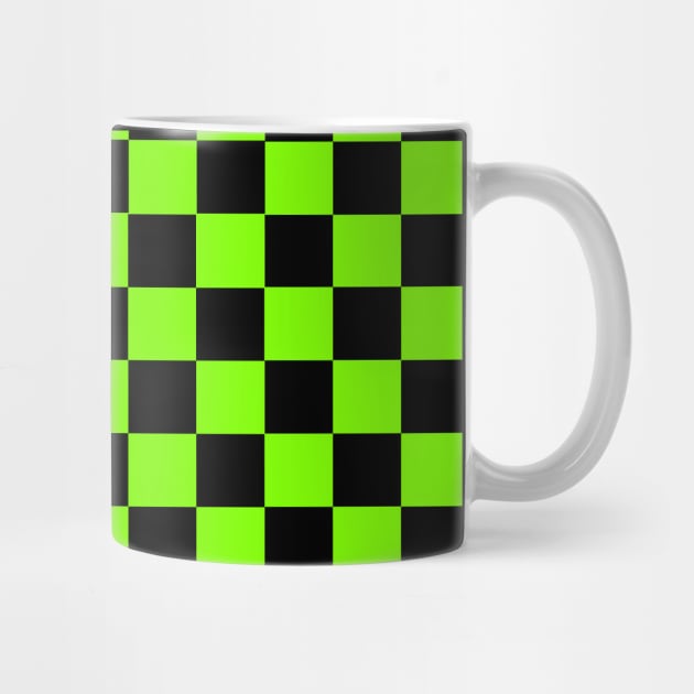 Checkered Pattern - Lime and Green by TheWildOrchid